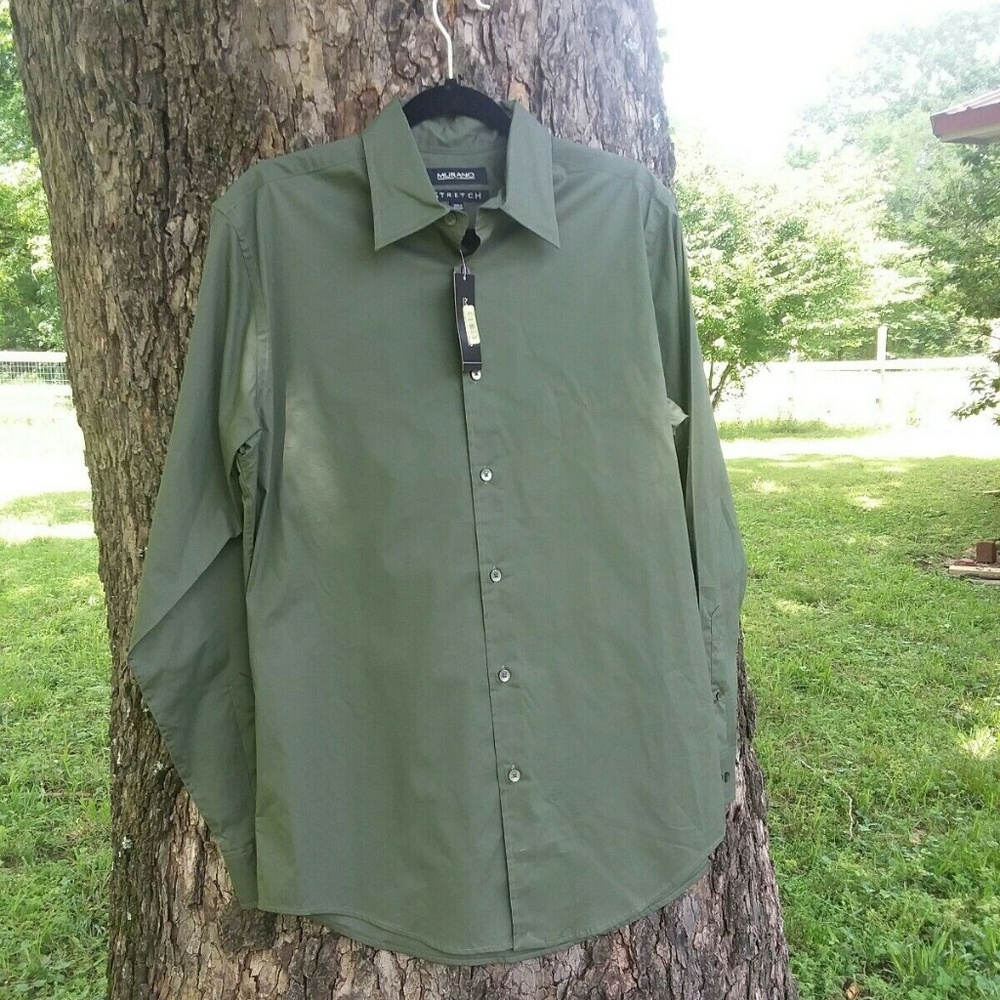 Murano Stretch Button-Up  NWT Medium